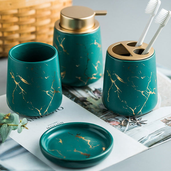 Nordic Matte Bathroom Accessories Set