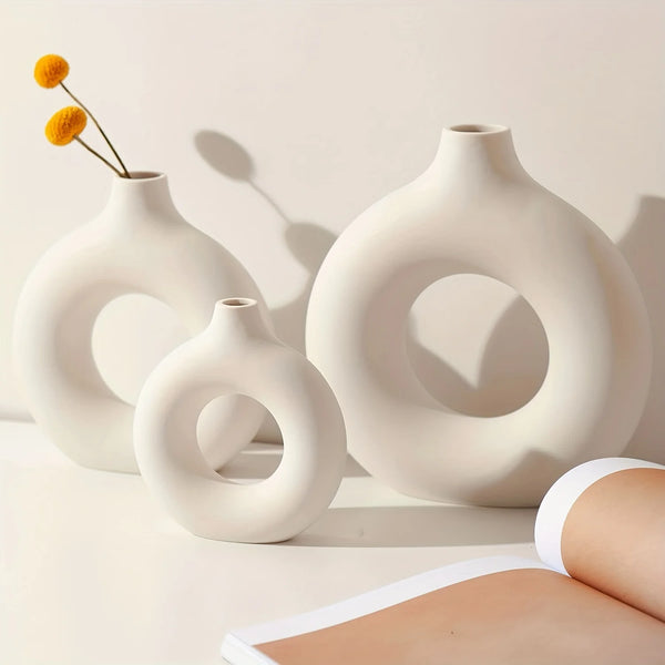 Nordic White Ceramic Vase