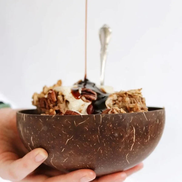 Coconut shell bowl