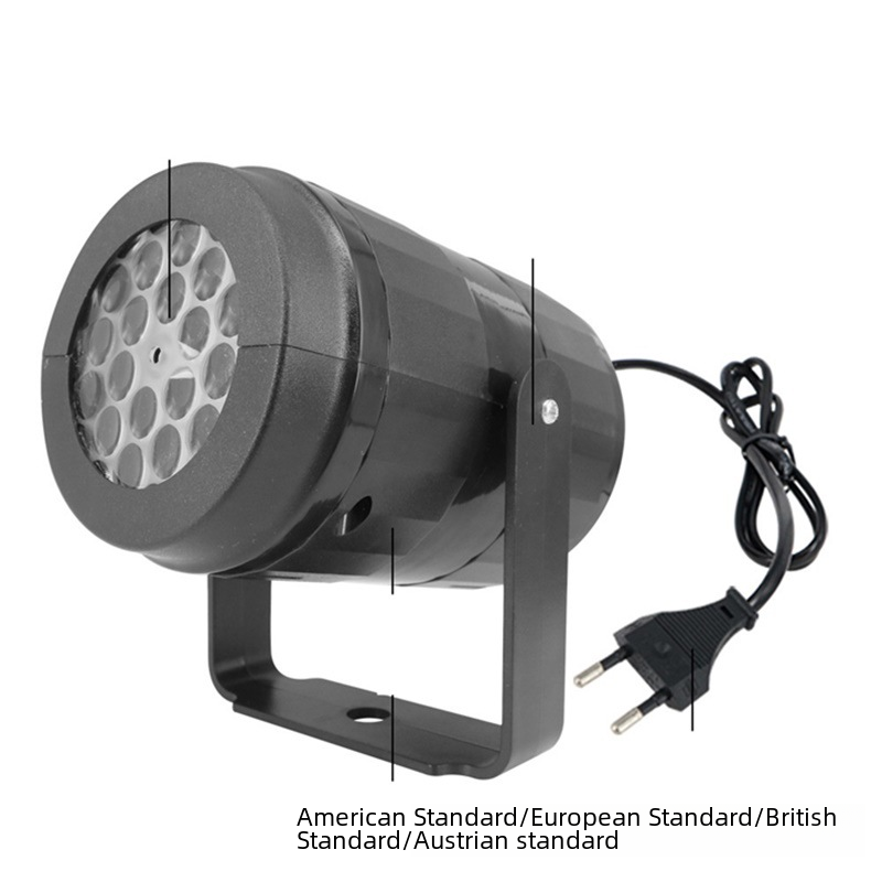 LED Snowflake Christmas Projector — 16 Patterns