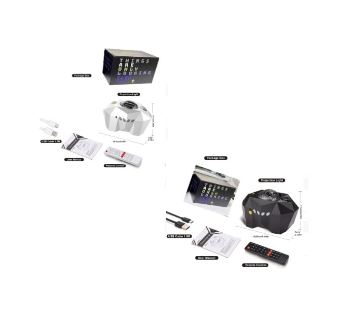 Ocean Star Projector Lamp — Bluetooth Music & Remote