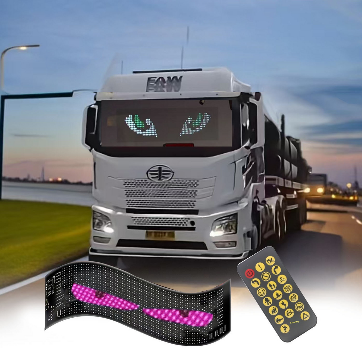 Bluetooth Car LED Display Screen