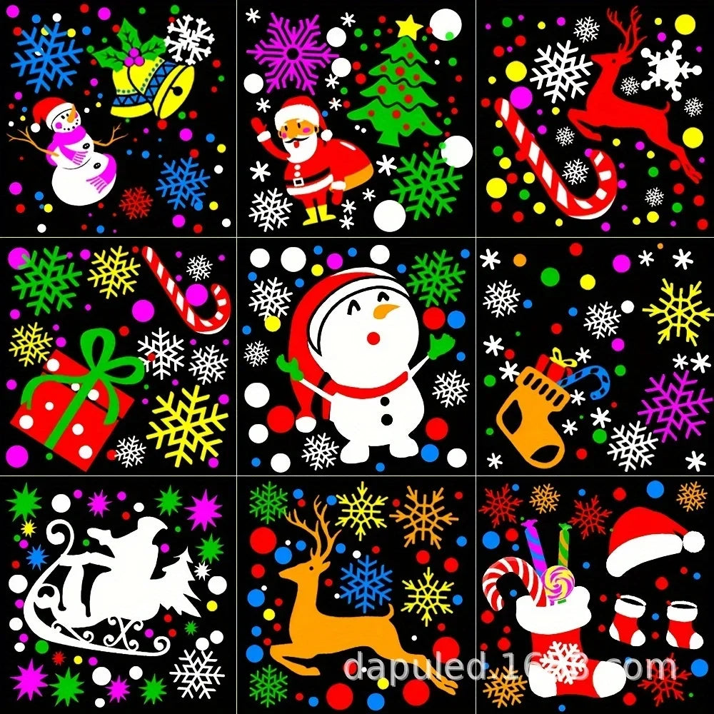 LED Snowflake Christmas Projector — 16 Patterns