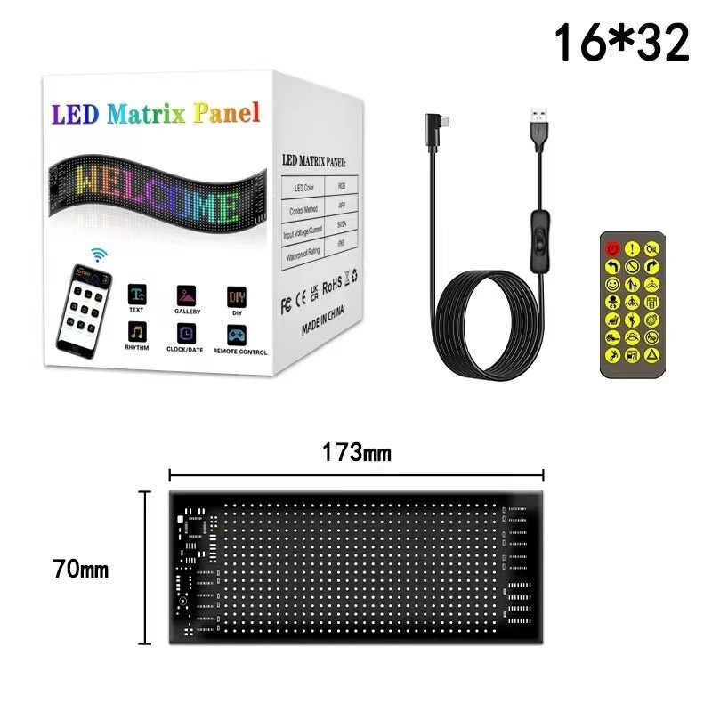 Bluetooth Car LED Display Screen