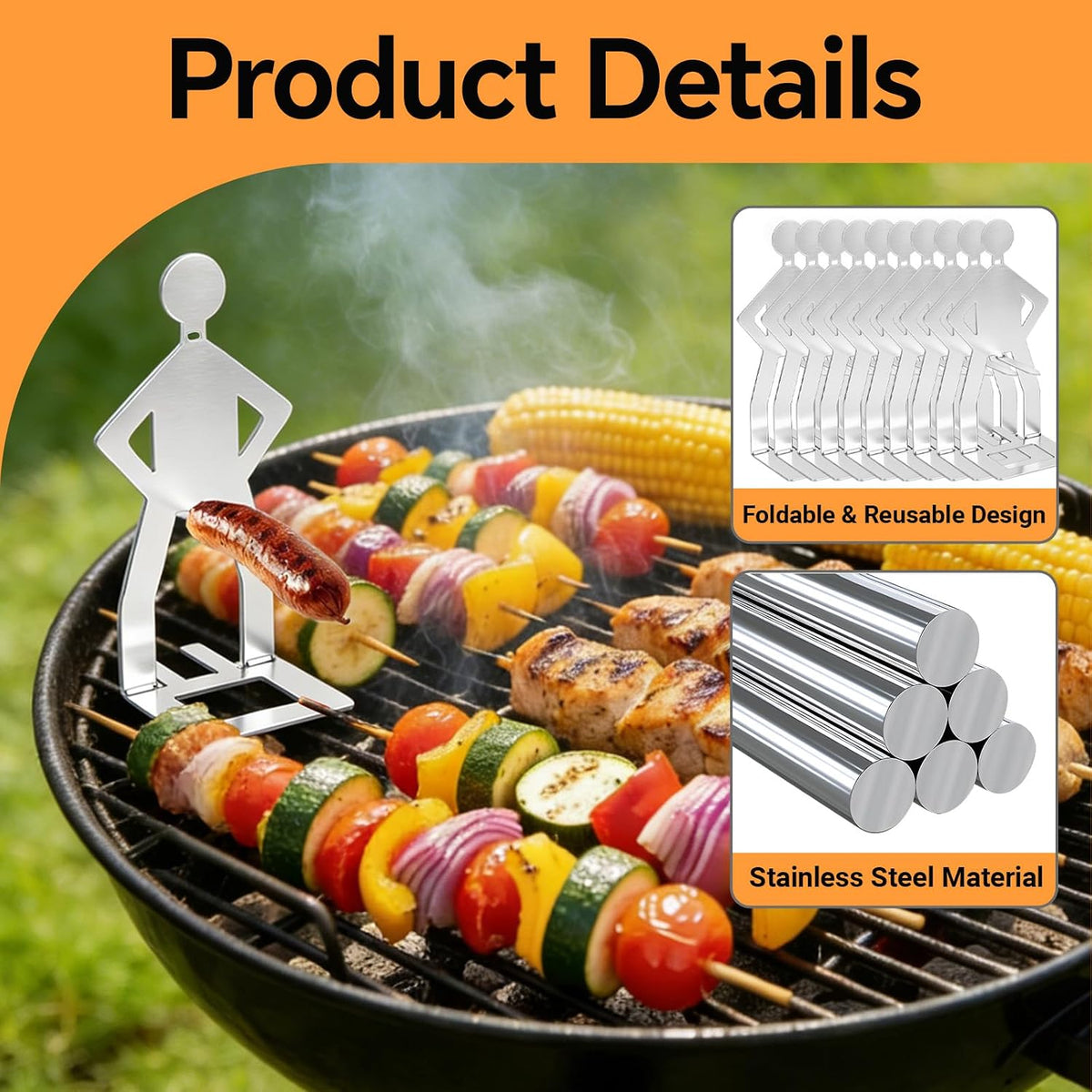 Funny Hot Dog Holder - Stainless Steel Roaster