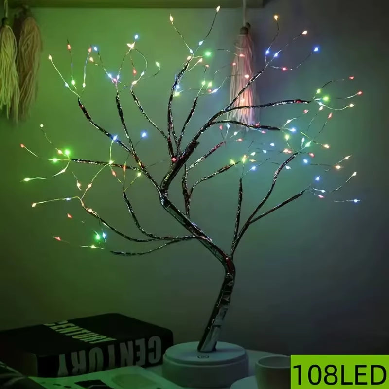 LED Bonsai Tree Light — 20 In, 108 Leds