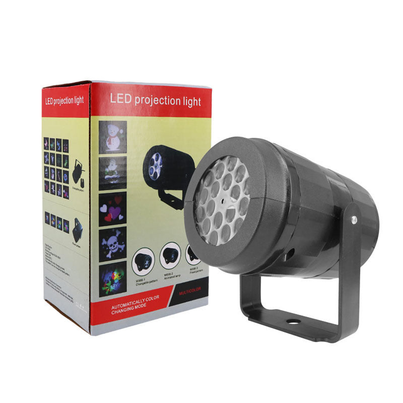 LED Snowflake Christmas Projector — 16 Patterns