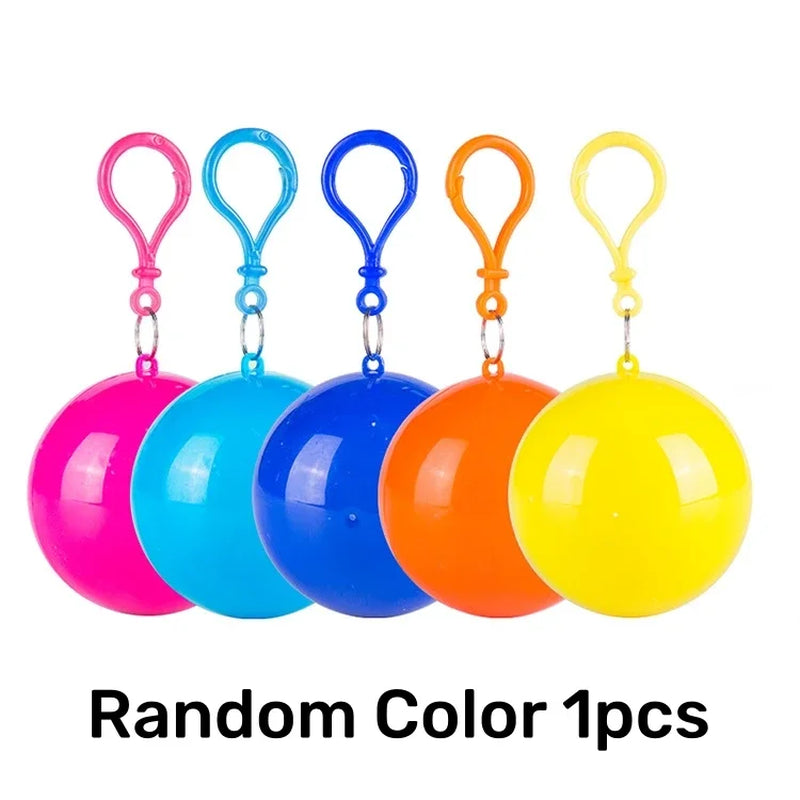 Portable Raincoat Keychain Ball