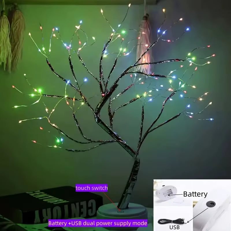 LED Bonsai Tree Light — 20 In, 108 Leds