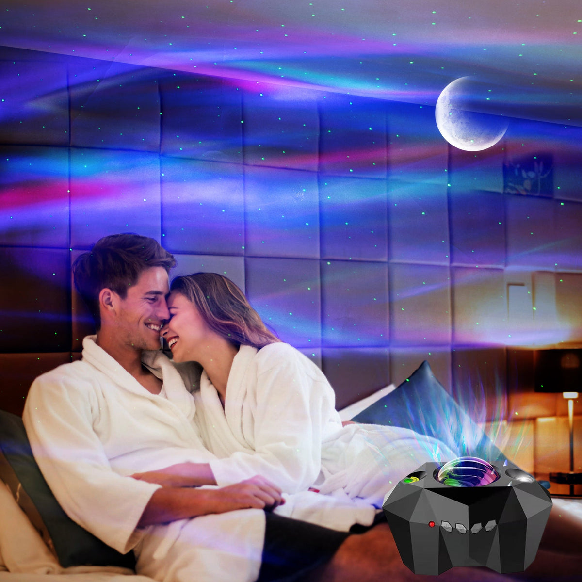 Ocean Star Projector Lamp — Bluetooth Music & Remote