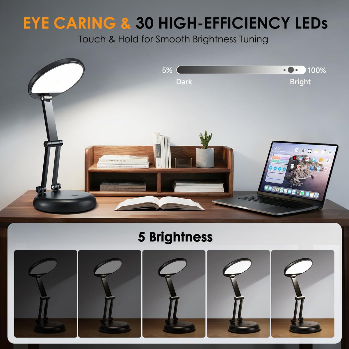Cordless Lamp, 3600Mah Battery Operated Lamp, Rechargeable Lamp
