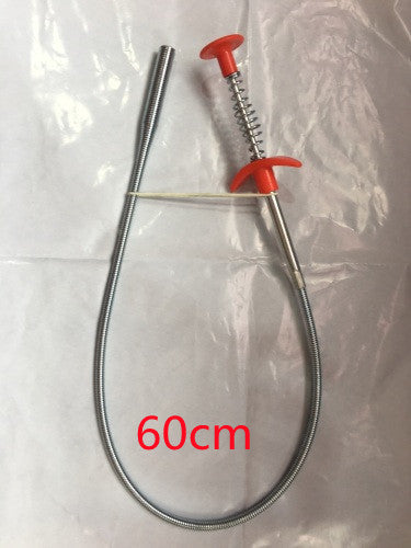 Spring Pipe Dredging Tool — Drain Clog & Hair Remover