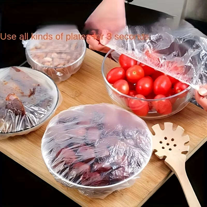 100Pcs Reusable Elastic Food Covers