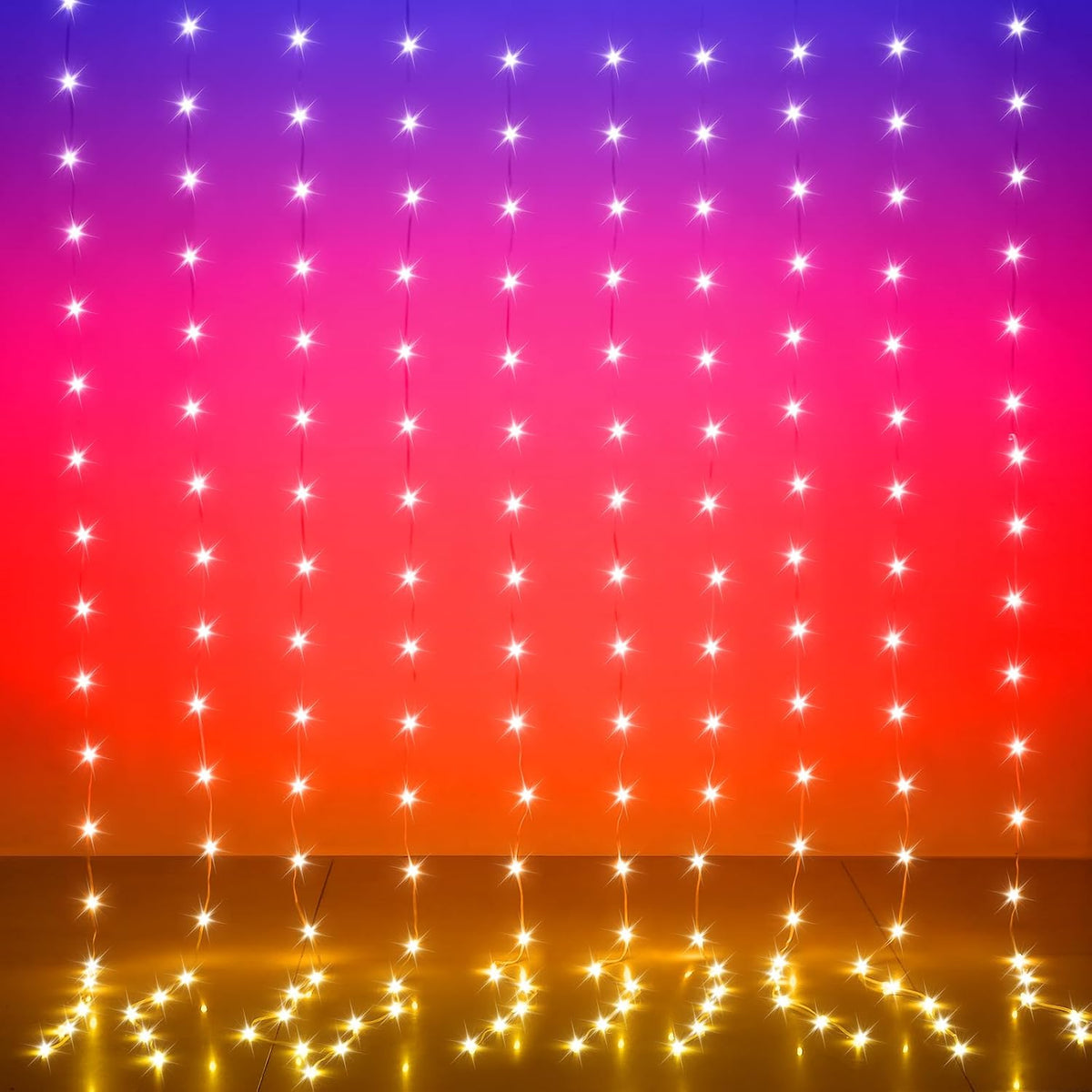 Smart LED Curtain Lights - App & Music Sync