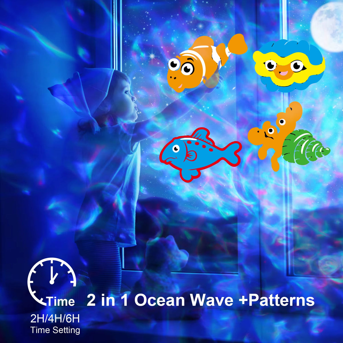 Halloween & Christmas Outdoor Projector Light - 2-In-1 Moving Patterns