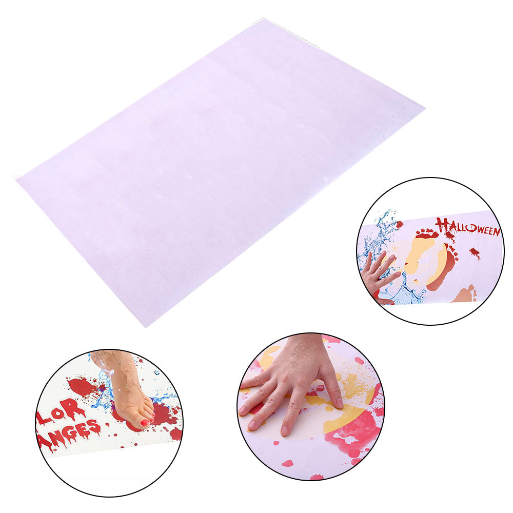 Color Changing Bath Mat with Creepy Blood Prints