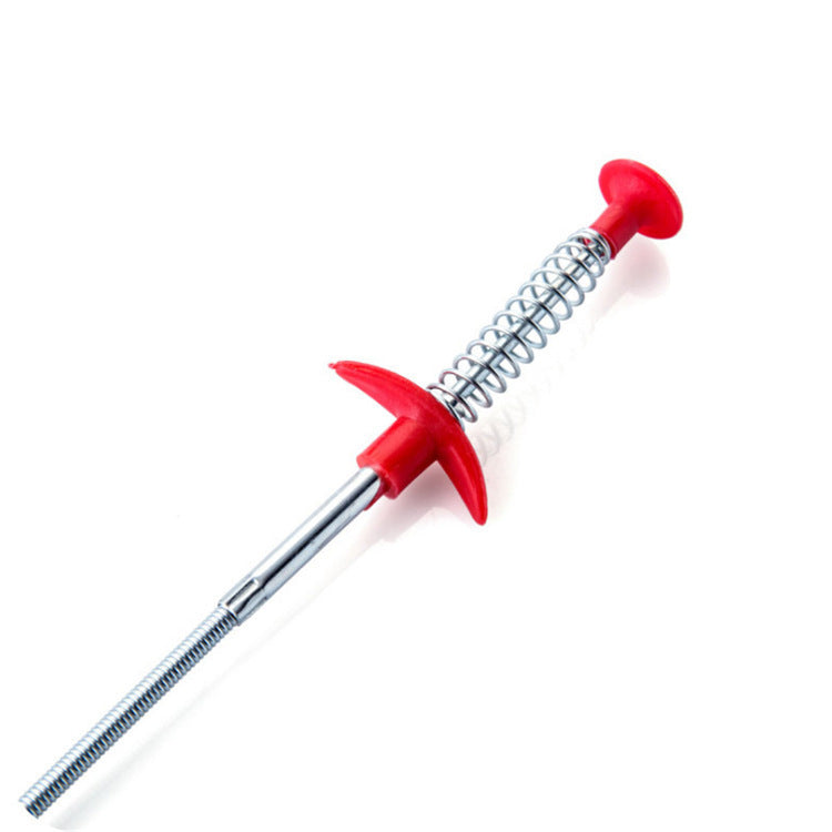 Spring Pipe Dredging Tool — Drain Clog & Hair Remover