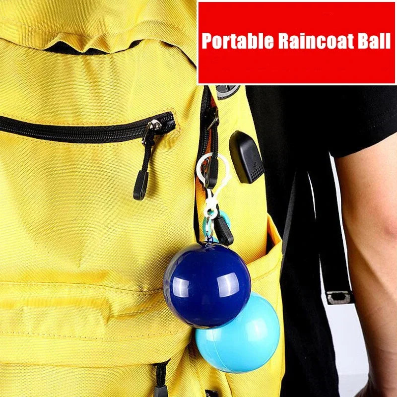 Portable Raincoat Keychain Ball