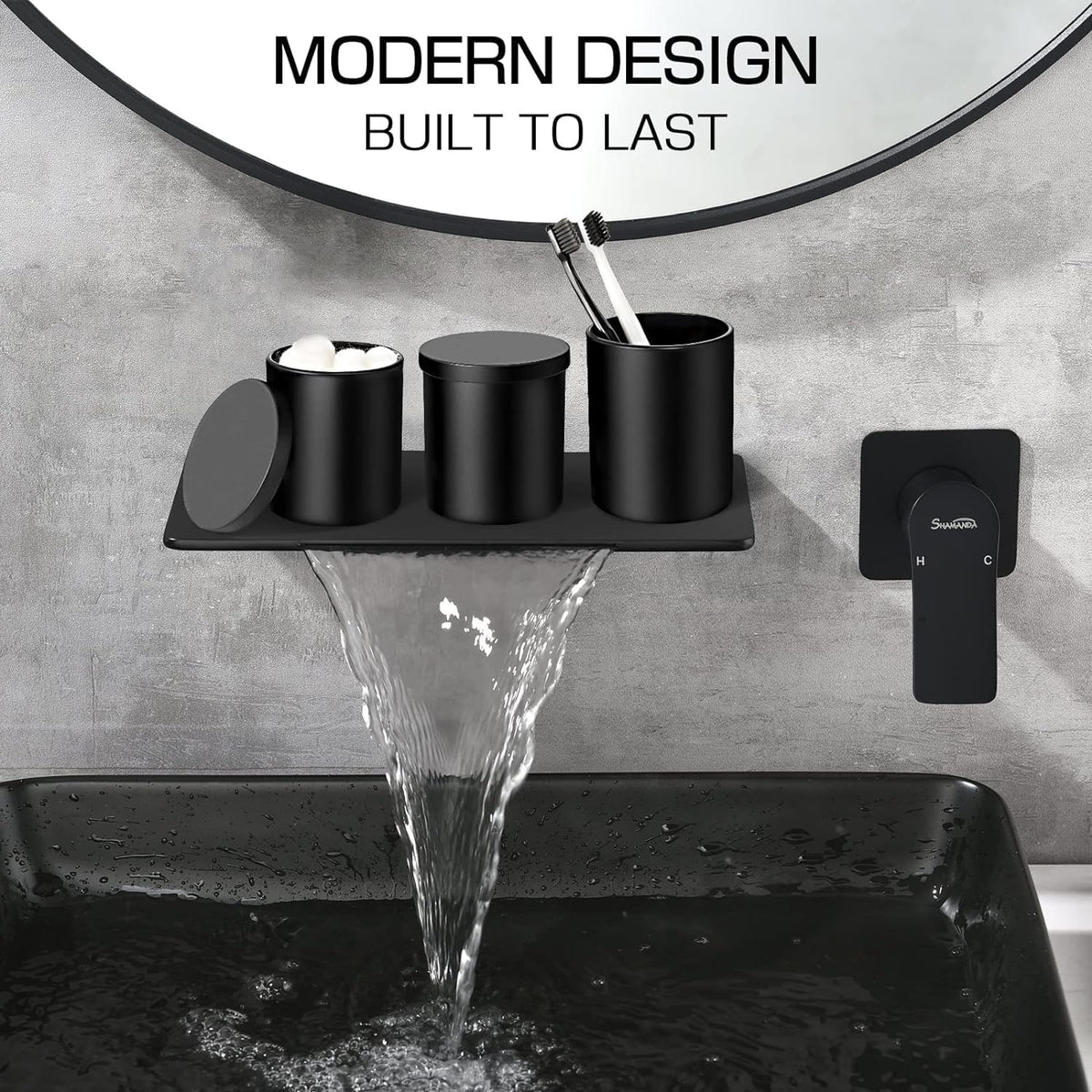 Nordic Matte Bathroom Accessories Set — 5 Piece