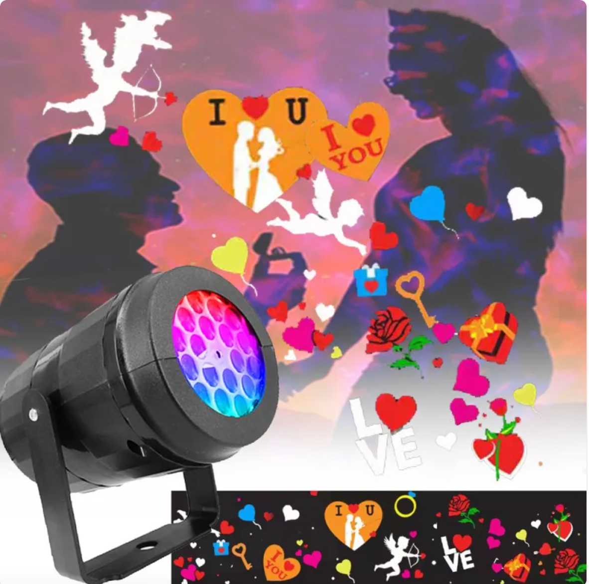 16-Pattern Holiday Projector Lamp — Christmas, Halloween & Ocean
