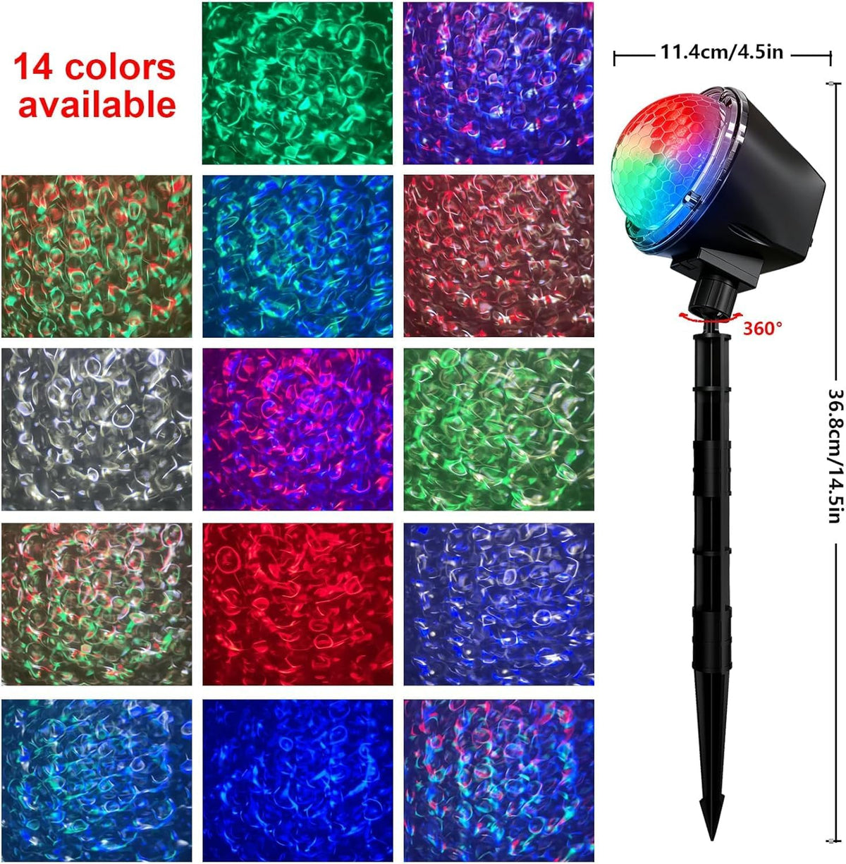 Christmas Ocean Wave Projector Light Outdoor - Remote & Timer, IP65