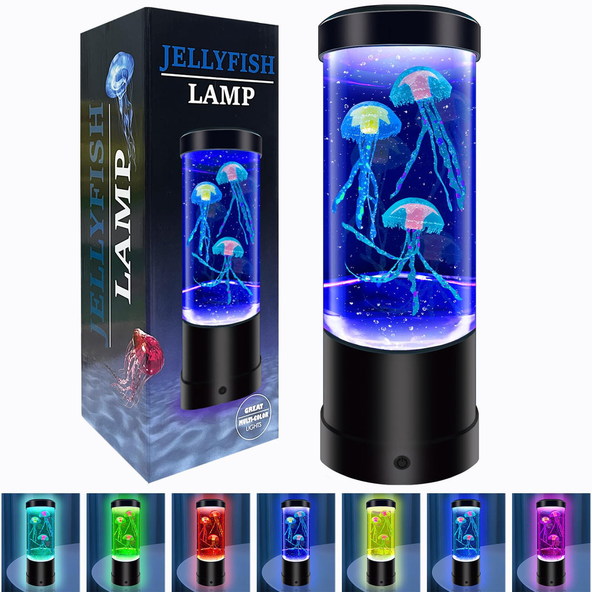 LED Jellyfish Mood Lamp 7 color changing