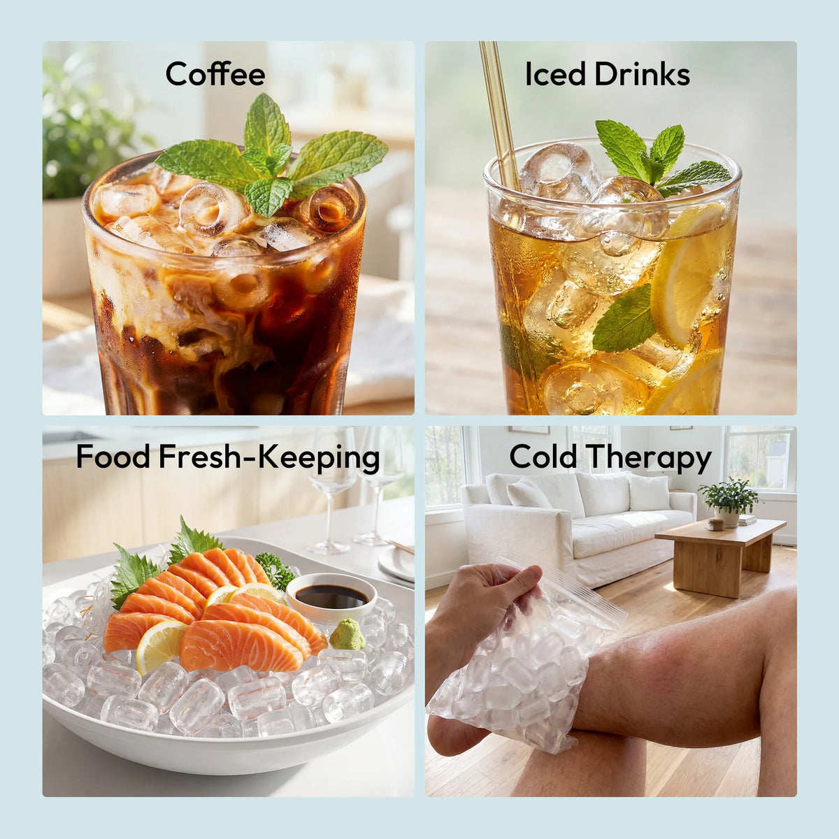 Portable Countertop Ice Maker, 26 Lbs/24H, Self-Cleaning, Bullet Ice, White