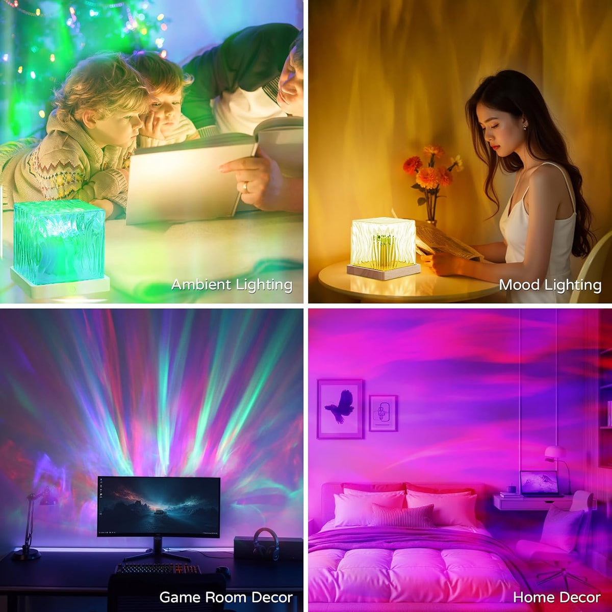 Rechargeable Ocean Wave Mood Lamp - 16 Colors