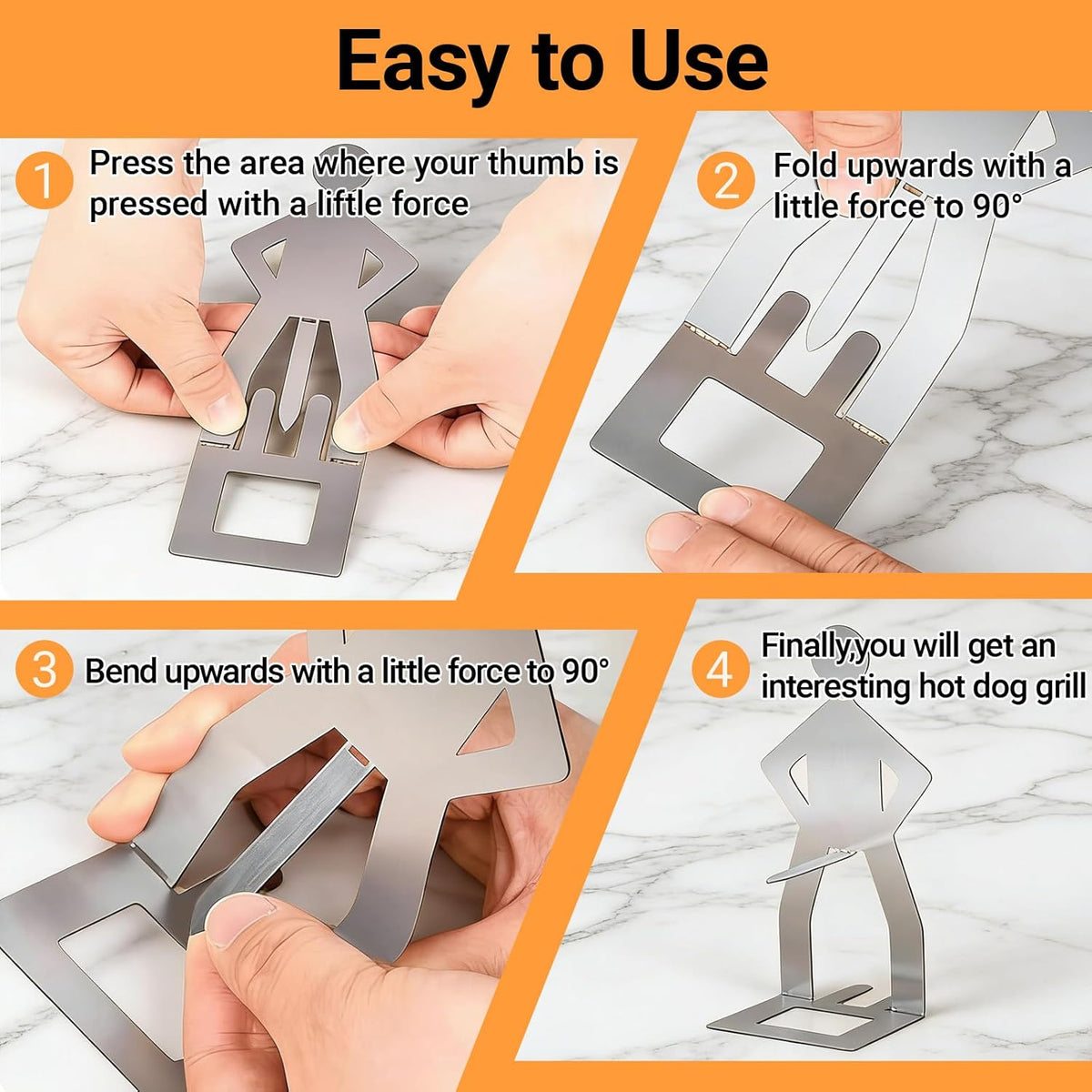 Funny Hot Dog Holder - Stainless Steel Roaster