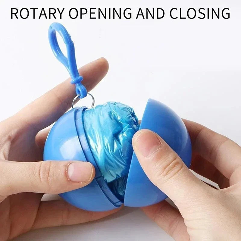 Portable Raincoat Keychain Ball
