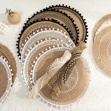 Boho Fringe Round Placemat Set