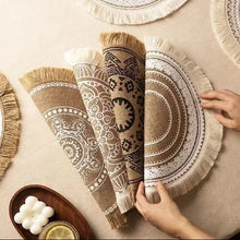 Boho Fringe Round Placemat Set