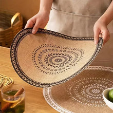 Boho Fringe Round Placemat Set