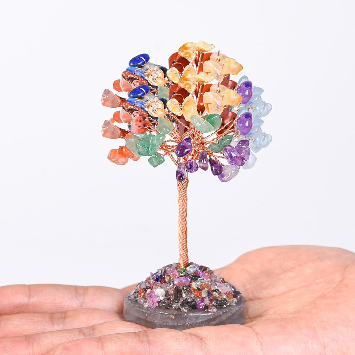 7 Chakras Crystal Tree of Life Healing Stones Money Tree Decor Gift