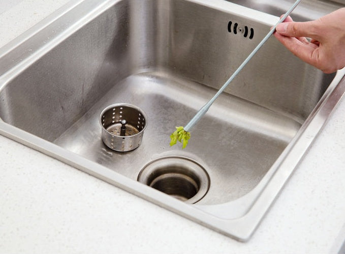Spring Pipe Dredging Tool — Drain Clog & Hair Remover