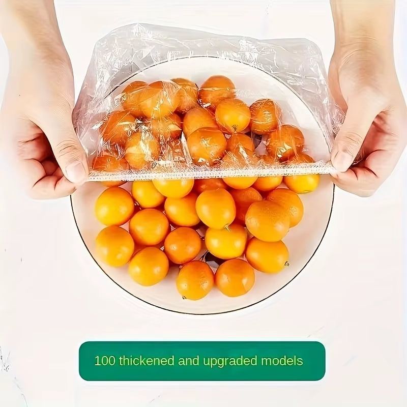 100Pcs Reusable Elastic Food Covers