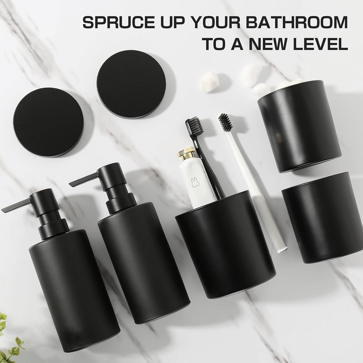 Nordic Matte Bathroom Accessories Set — 5 Piece