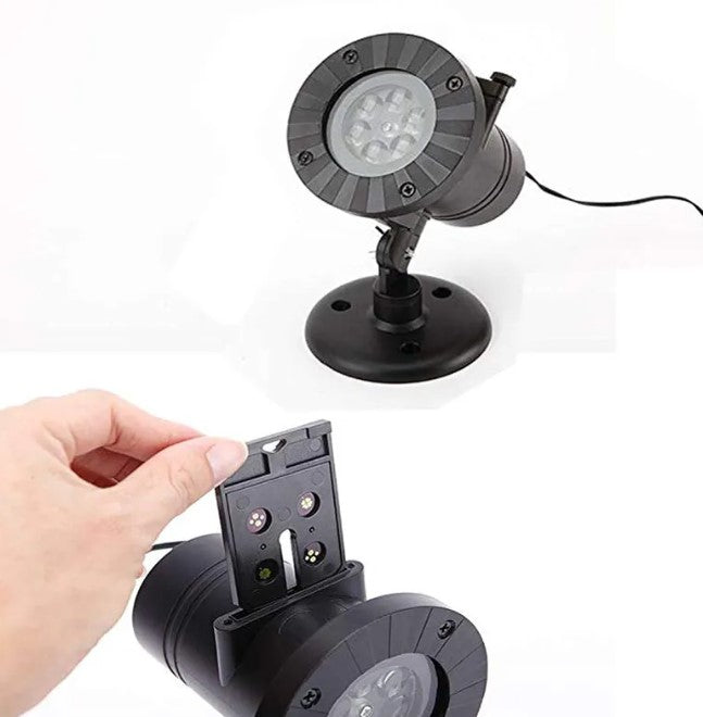 Christmas Snowflake Lawn Projector — 12 Patterns