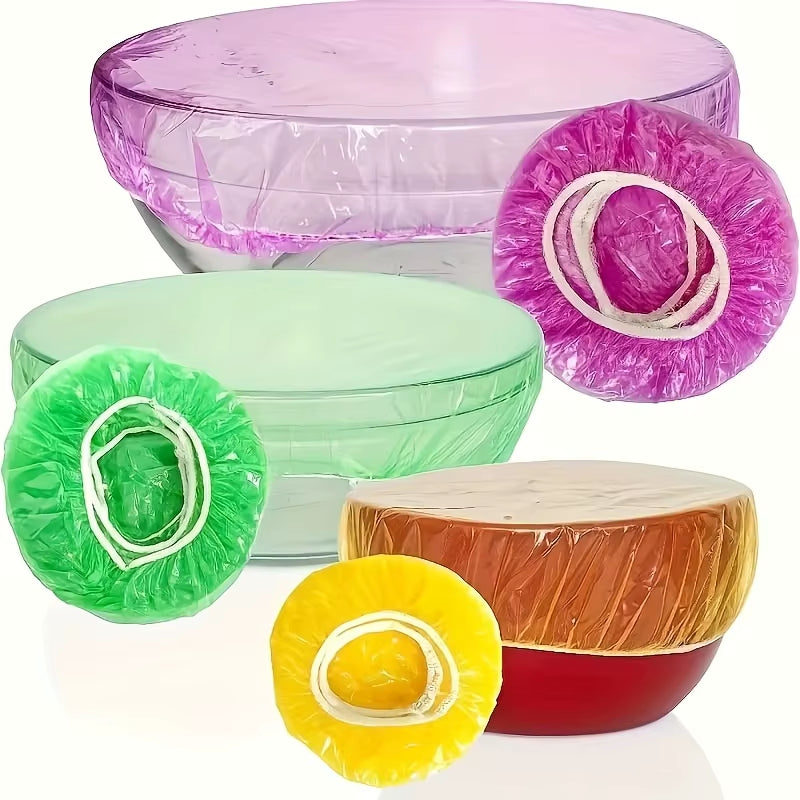 100Pcs Reusable Elastic Food Covers