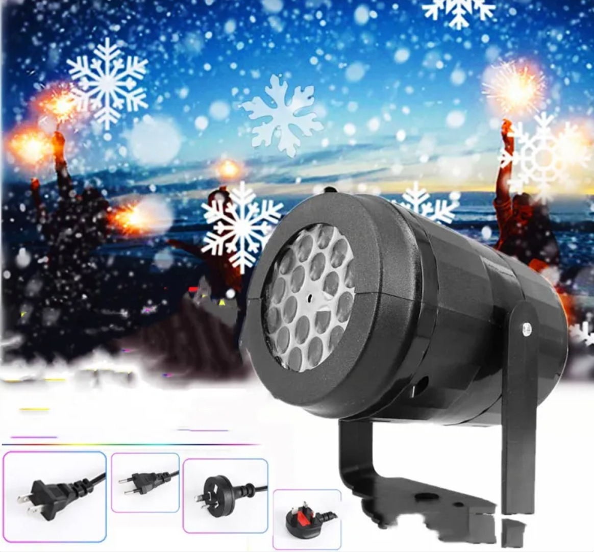 16-Pattern Holiday Projector Lamp — Christmas, Halloween & Ocean