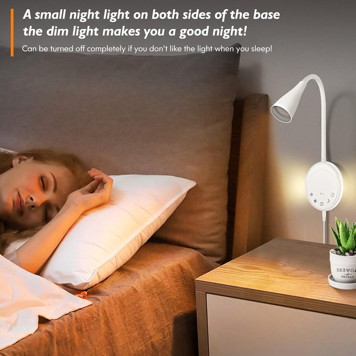 Modern Touch-Control Wall Reading Light