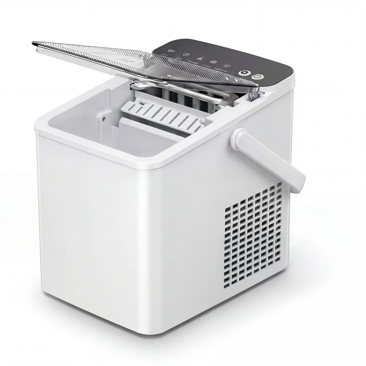 Portable Countertop Ice Maker, 26 Lbs/24H, Self-Cleaning, Bullet Ice, White