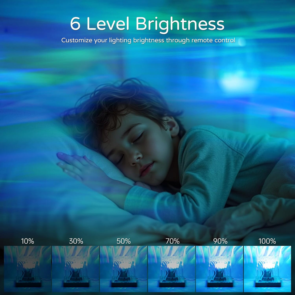 Rechargeable Ocean Wave Mood Lamp - 16 Colors