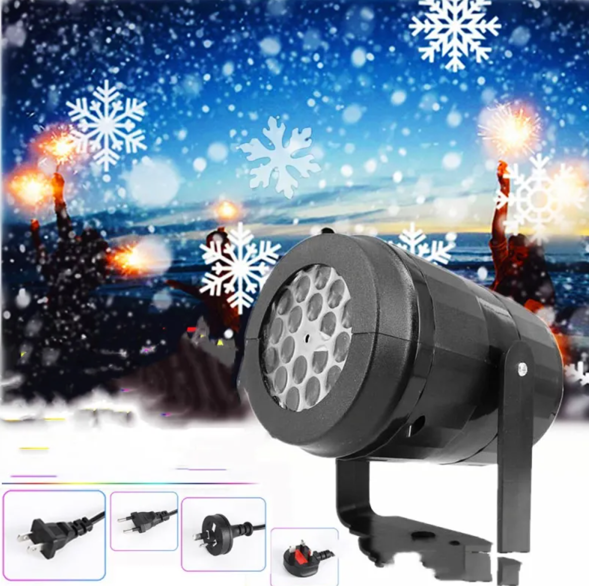 16-Pattern Holiday Projector Lamp — Christmas, Halloween & Ocean