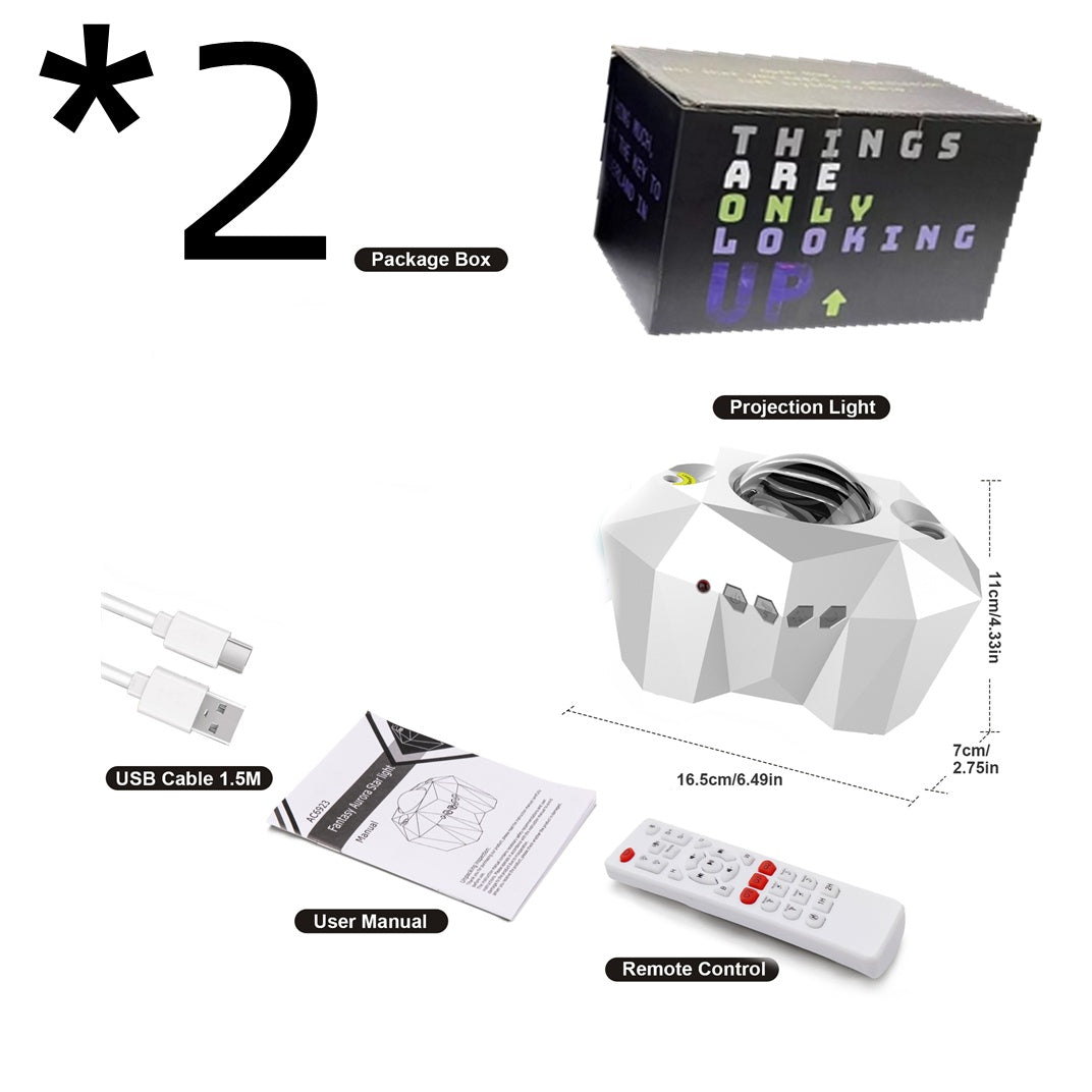 Ocean Star Projector Lamp — Bluetooth Music & Remote