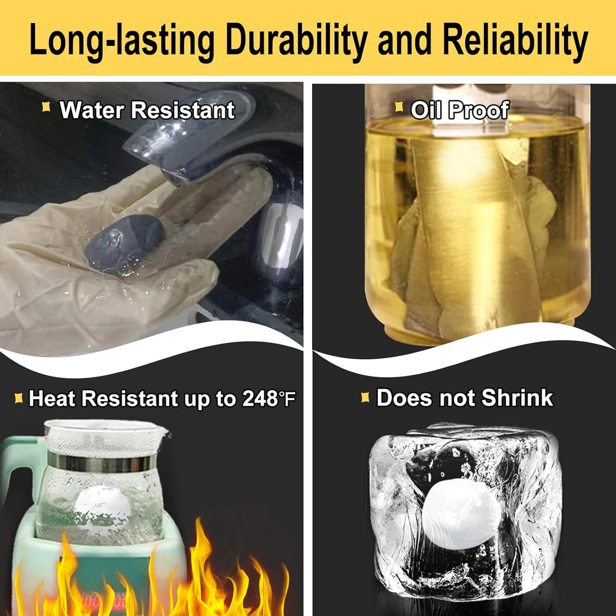 Steel-Reinforced Waterproof Epoxy Repair Putty