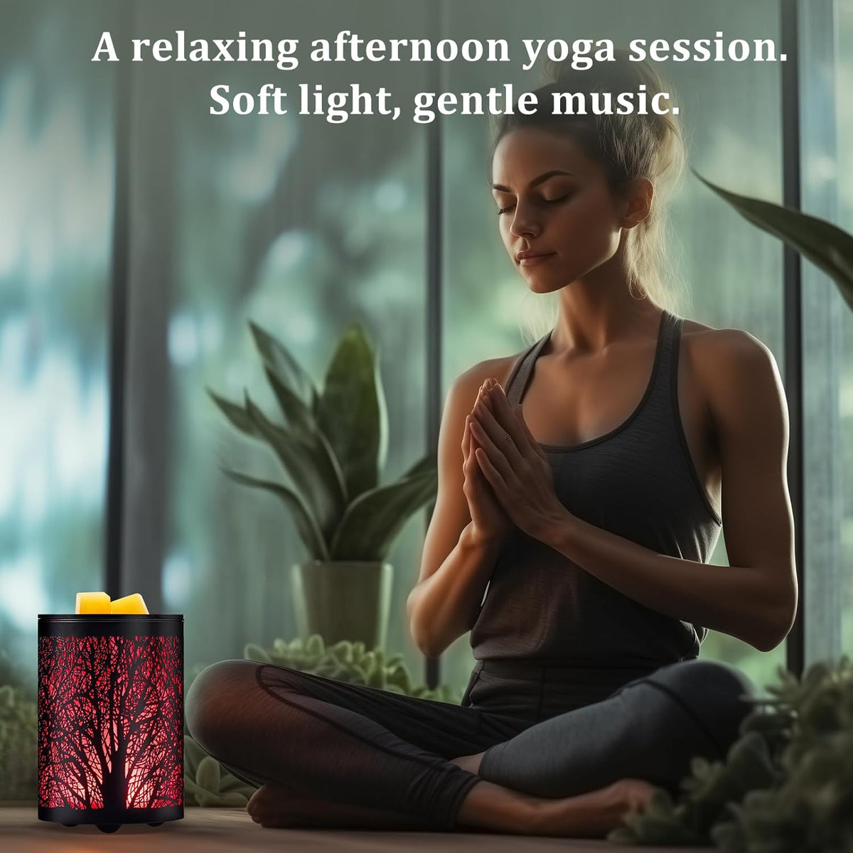 Midnight Forest Wax Warmer — Timer & Color Glow